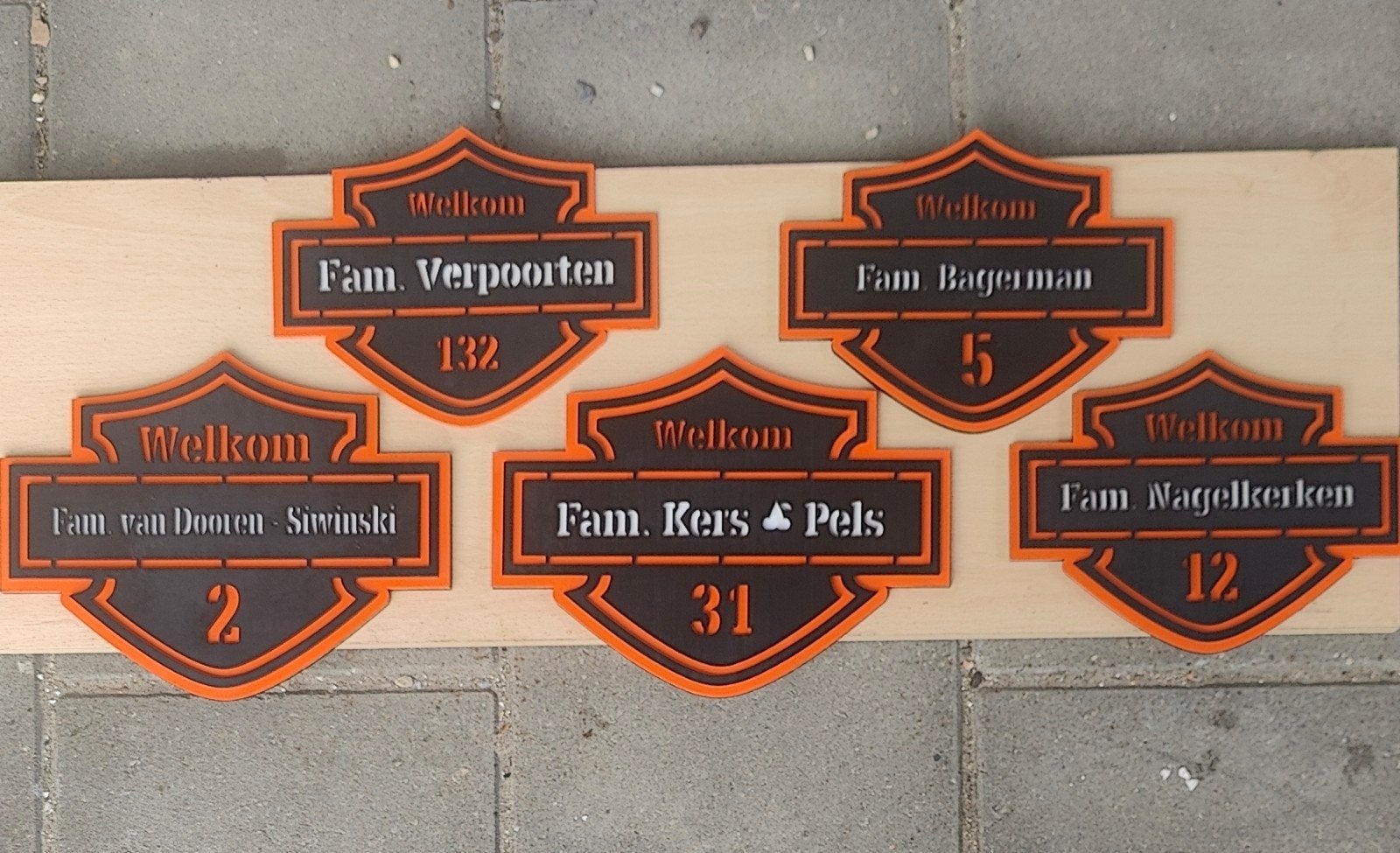Naambord | Eigen Ontwerp | Laagste Prijs Garantie | Max 60cm, Ophalen of Verzenden, Nieuw