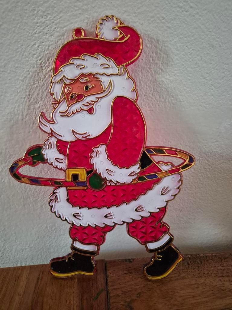 Vrolijke kerstman - decoratie ophangen/neerzetten, Ophalen of Verzenden