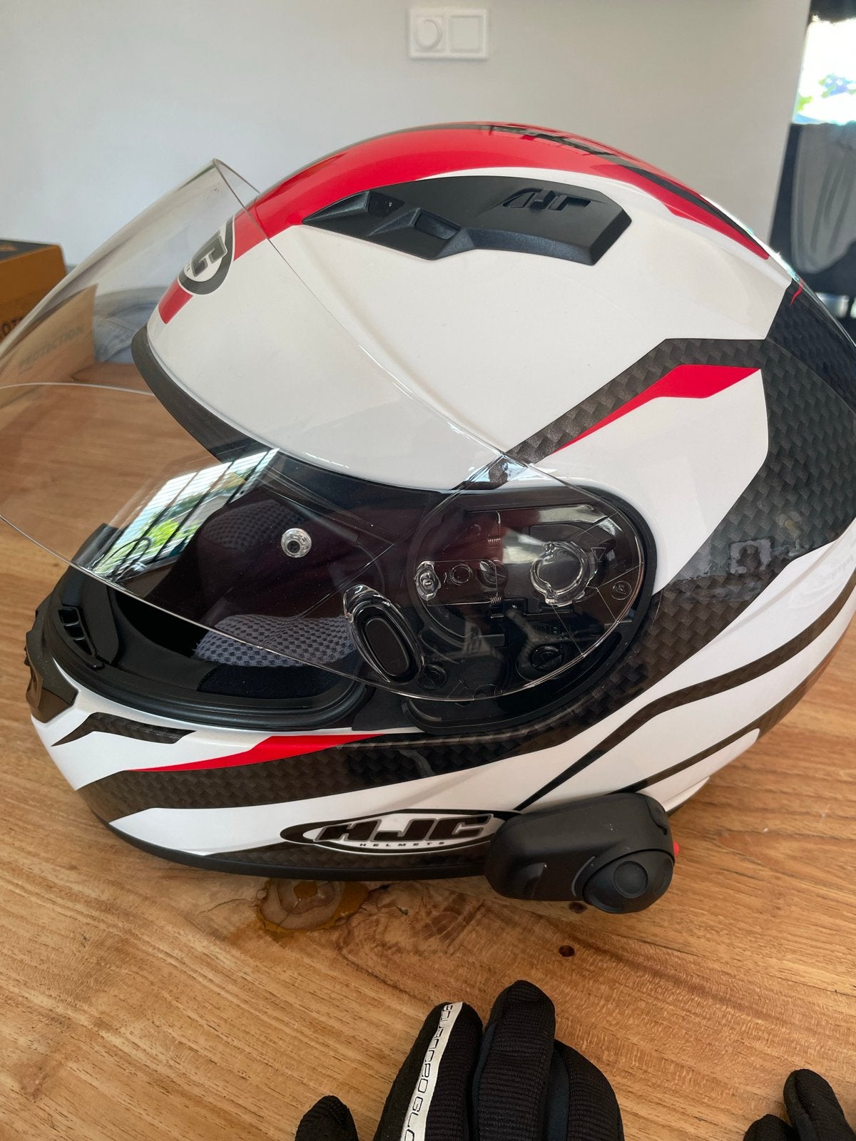 HJC Integraalhelm z.g.a.n. maat S met  Sena headset, Ophalen, HJC, Integraalhelm, S