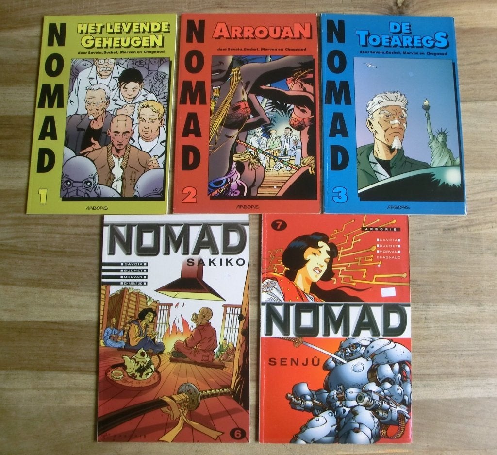 5 stripboeken uit de reeks van Nomad, Meerdere stripboeken, Ophalen of Verzenden, Gelezen