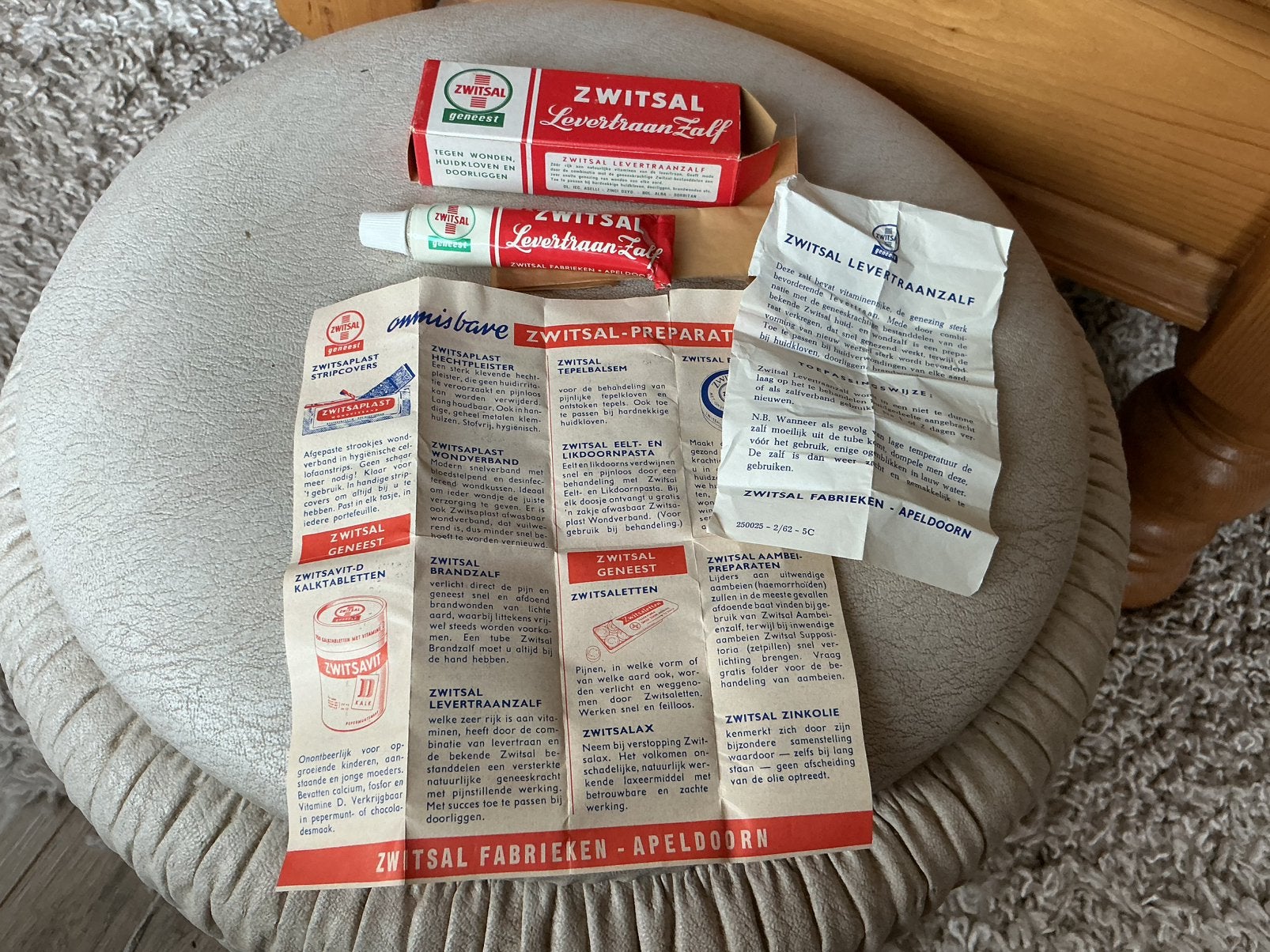 1 Zwitsal tubbe levertraan zalf, Ophalen of Verzenden