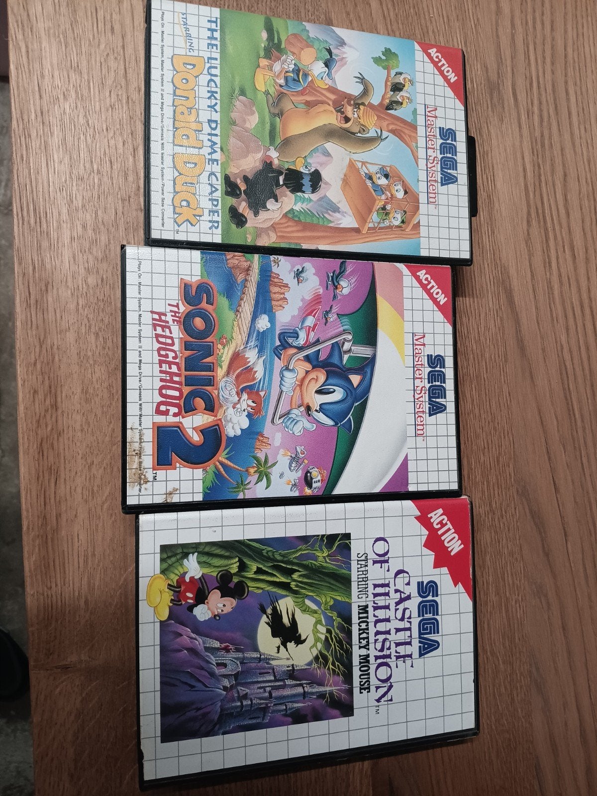 Sega Master System Games: Donald Duck, Sonic 2, Castle of Il, Ophalen of Verzenden, Gebruikt, Platform, Master System
