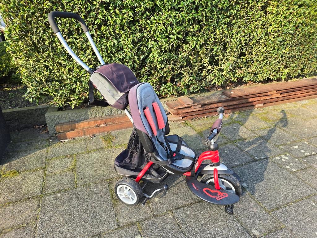 Puky Ceety premium rood CAT S6 met accesoires, Ophalen, Zo goed als nieuw, Puky, Duwstang