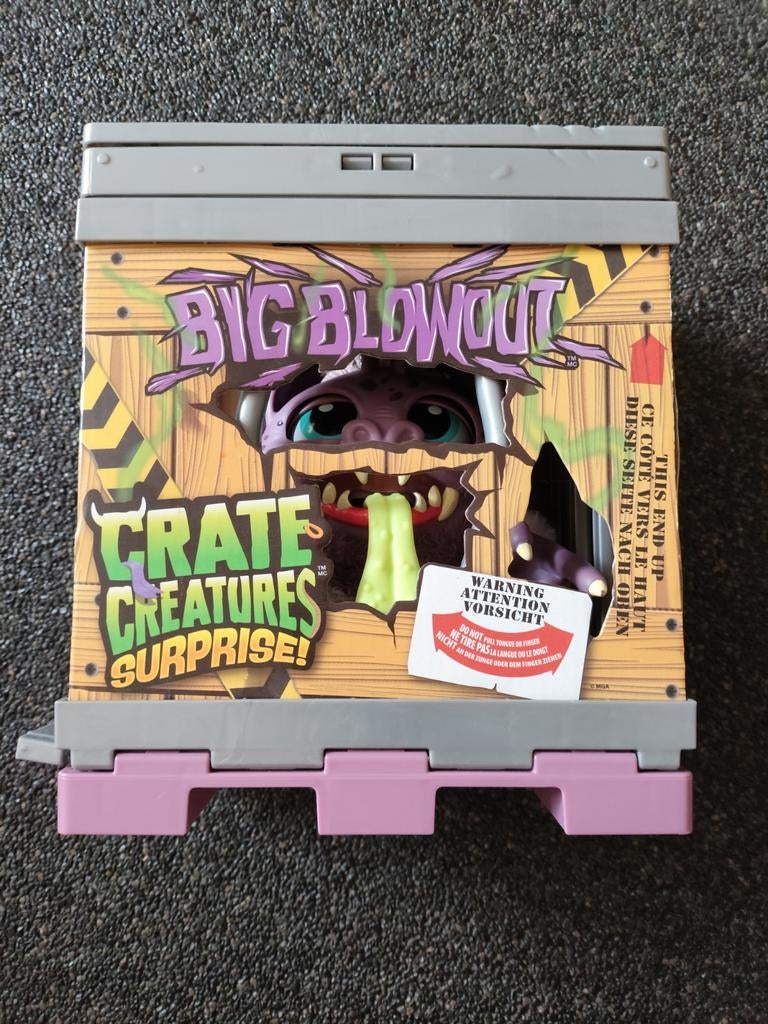 Crate Creatures Surprise! Big Blowout - Interactief Monster, Ophalen of Verzenden, Zo goed als nieuw, Jongen of Meisje