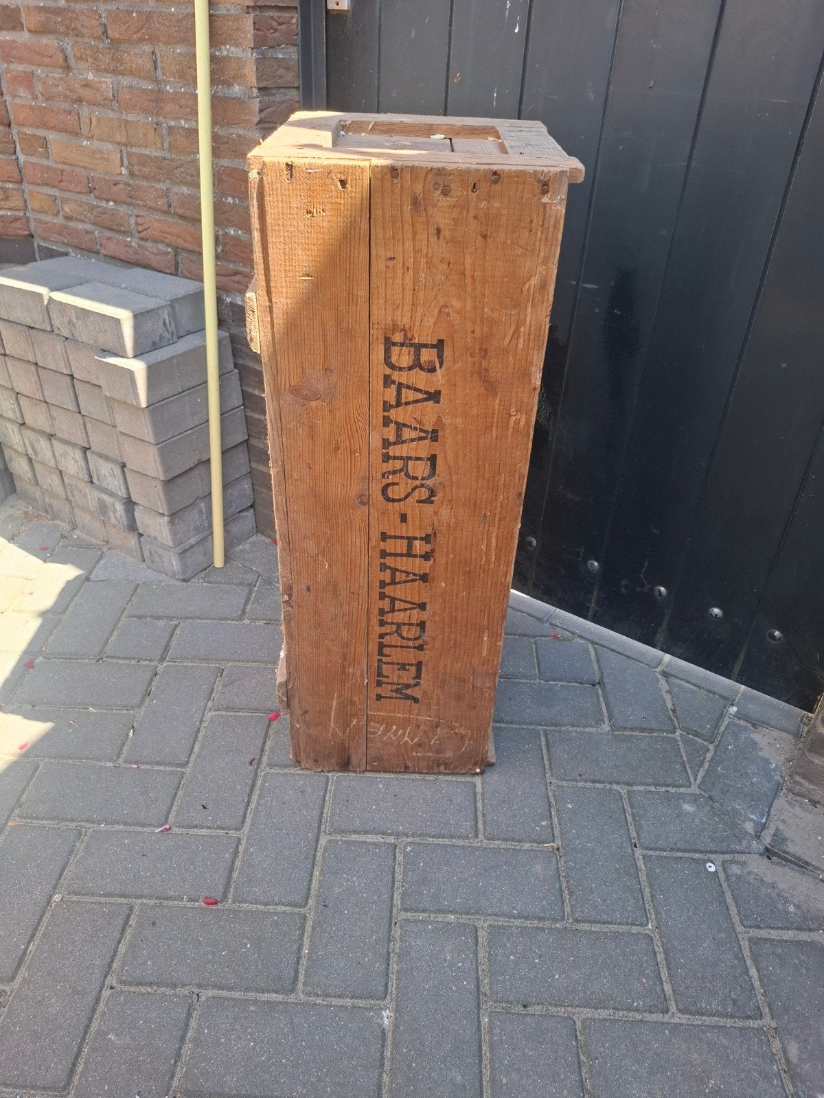 Antiek houten kist te koop, Ophalen, Gebruikt