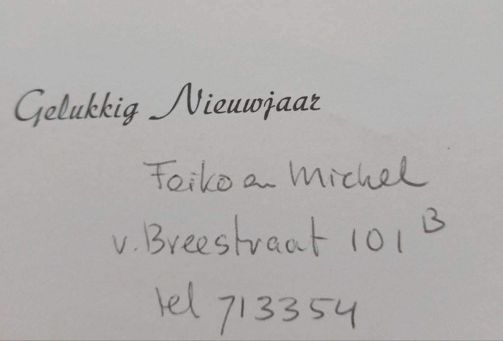 Feiko Wierstra prentkaart knipkunst W.Lever gesigneerd, Ophalen of Verzenden