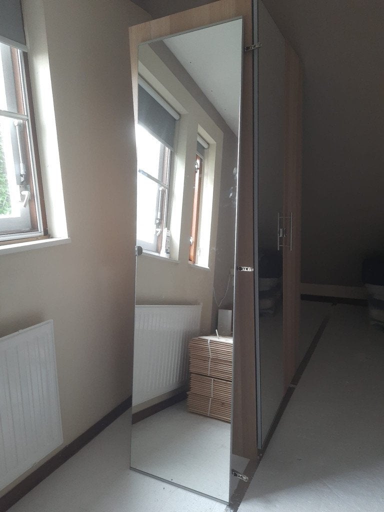 Spiegeldeur IKEA, Huis en Inrichting, Ophalen, 50 tot 100 cm, Zo goed als nieuw, Minder dan 25 cm