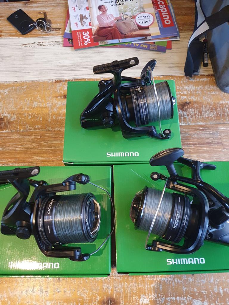 ** 3x Shimano aerlex 10000 xtb **, Watersport en Boten, Hengelsport | Karpervissen, Ophalen of Verzenden, Gebruikt, Molen