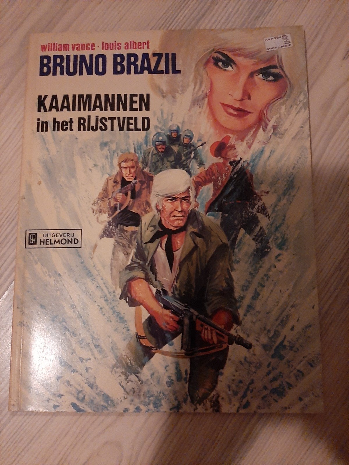 Bruno Brazil - Kaaimannen in het Rijstveld, Eén stripboek, Ophalen of Verzenden, Gelezen, William Vance, Louis Albert