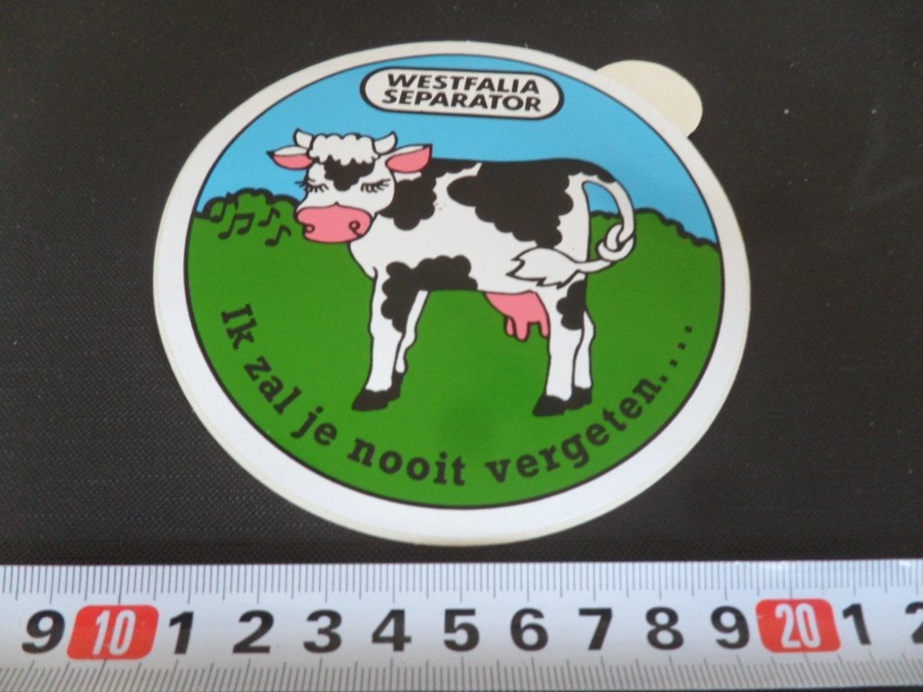 sticker WESTFALIA SEPARATOR Ik zal je nooit vergeten ...., Verzamelen, Ophalen of Verzenden, Zo goed als nieuw