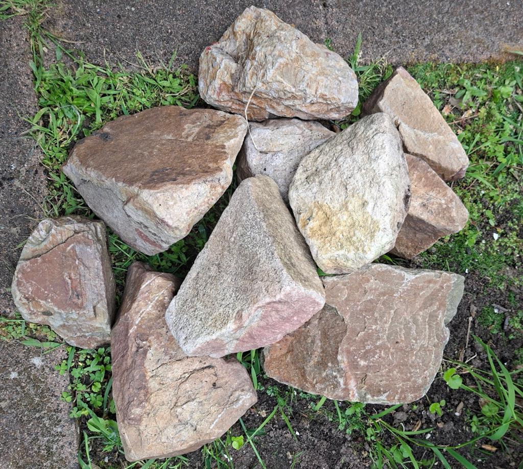 Diverse natuurstenen voor tuin en decoratie, Ophalen, Gebruikt, Graniet, Kei