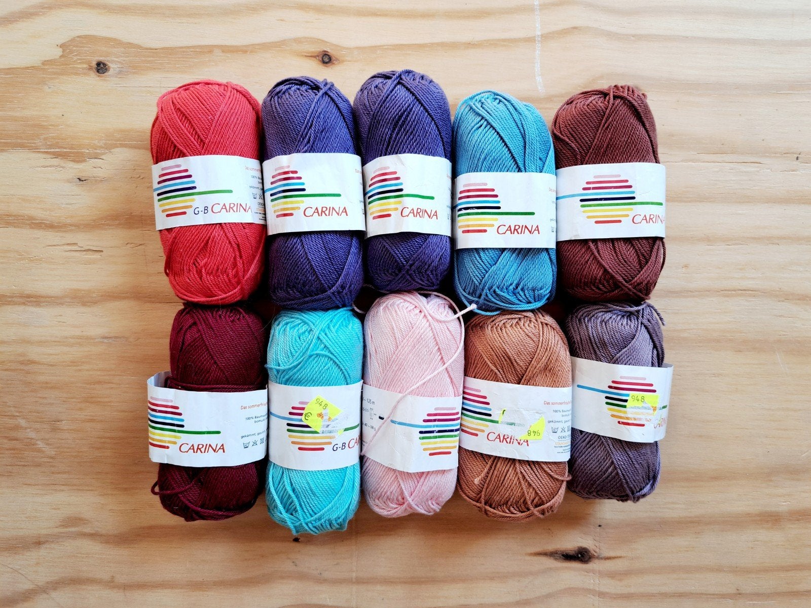 10 katoen bollen voor €12.50, Verzenden, Nieuw, Breien of Haken, Wol of Garen