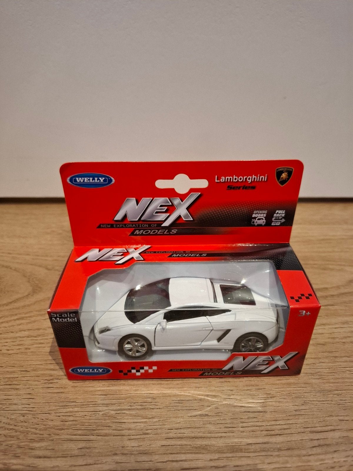 Welly NEX Lamborghini Gallardo 1:43 Schaalmodel Wit, Ophalen of Verzenden, Nieuw, Auto, Overige merken
