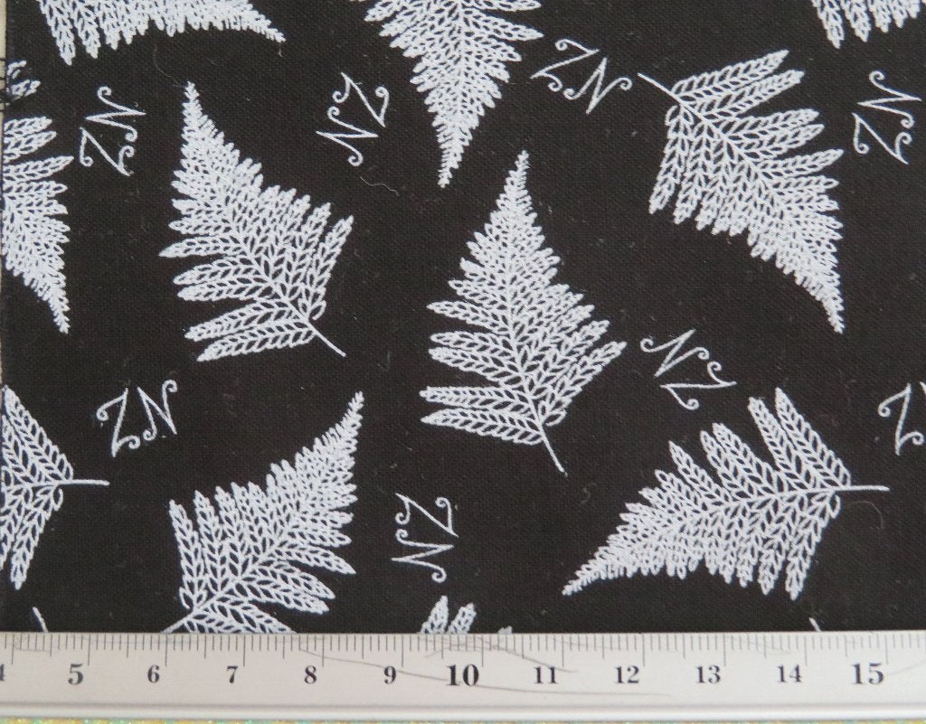 Grappige zwart-witte quiltstof, Zwart, Ophalen of Verzenden, Zo goed als nieuw, 30 tot 120 cm