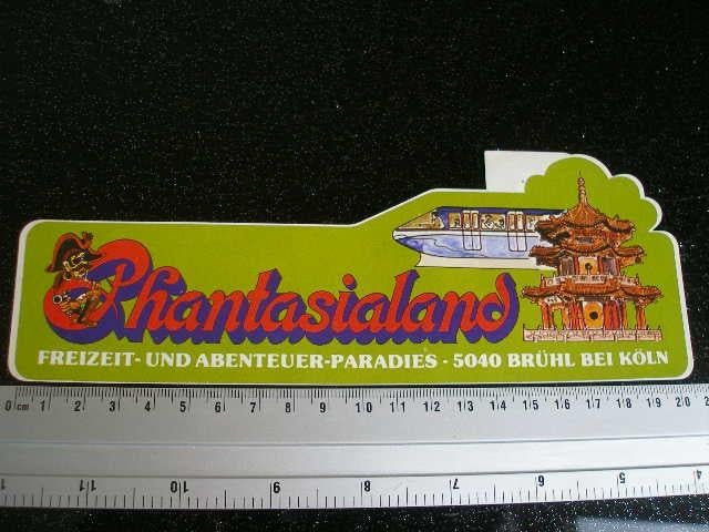 sticker phantasialand monorail oosters groen 9x, Verzenden, Zo goed als nieuw, Bedrijf of Vereniging