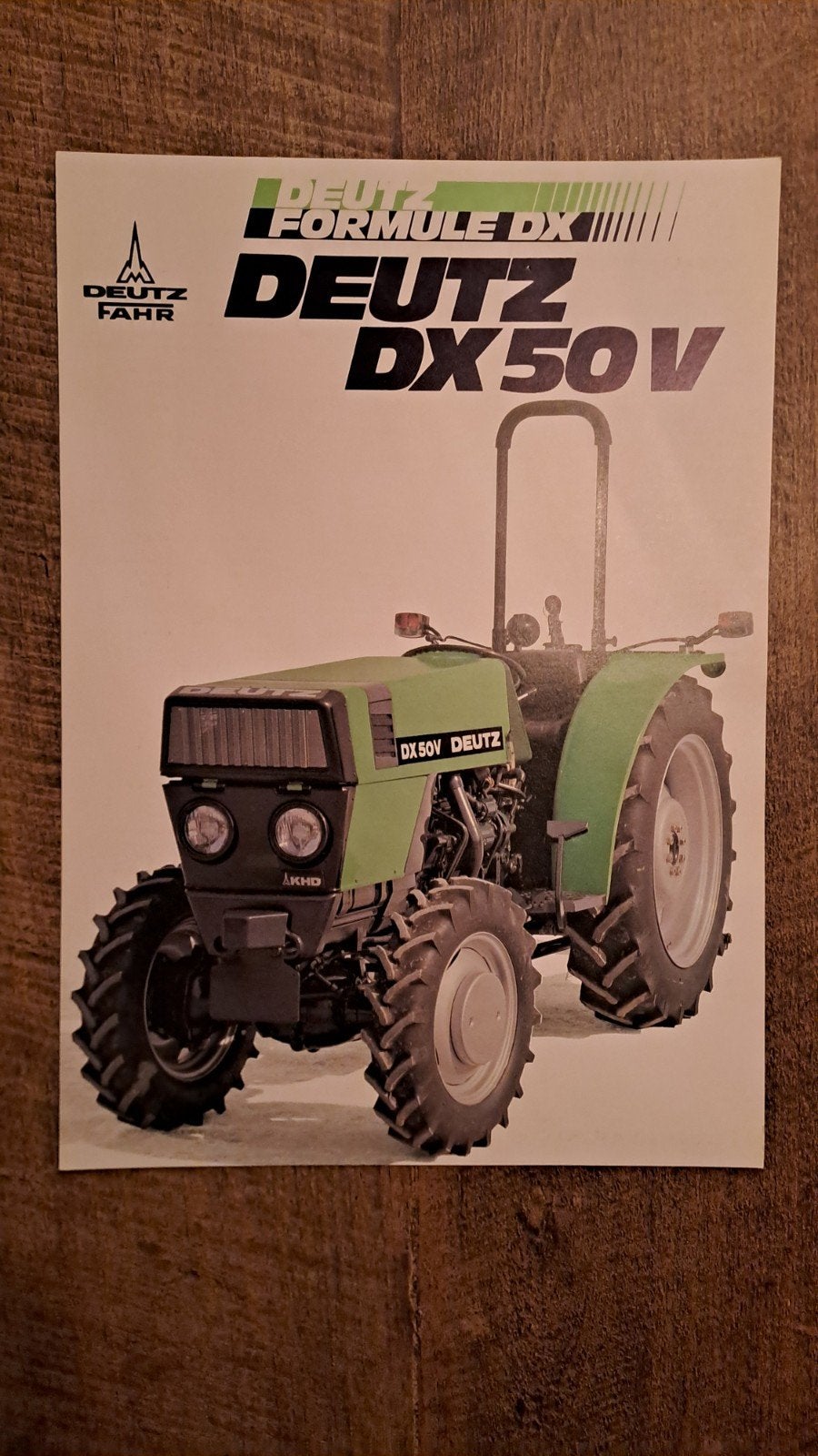 folder DEUTZ DX 50 V tractor, trekker,  smalspoortrekker, Boeken, Ophalen of Verzenden, Zo goed als nieuw, Folder