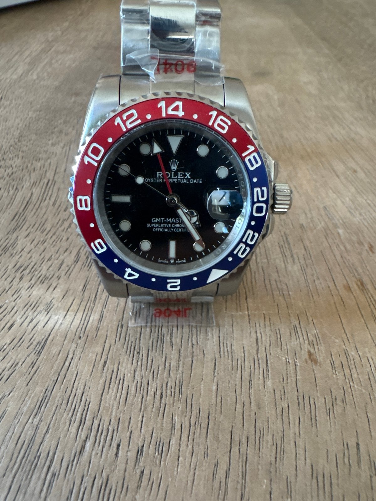 Rolex GMT-Master II 'Pepsi' Herenhorloge, Polshorloge, Ophalen of Verzenden, Zo goed als nieuw, Rolex