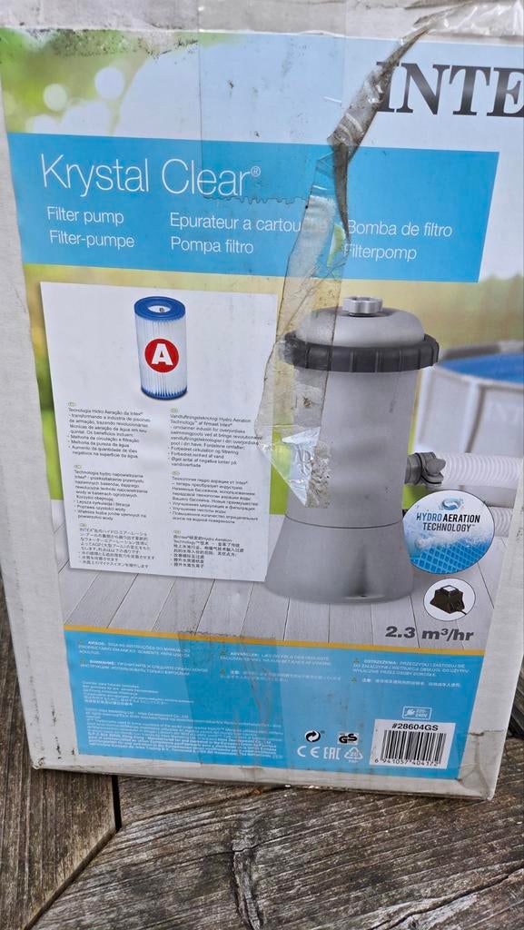 Nieuwe Intex Krystal Clear Filterpomp - Nooit gebruikt!, Ophalen, Nieuw, Overige typen