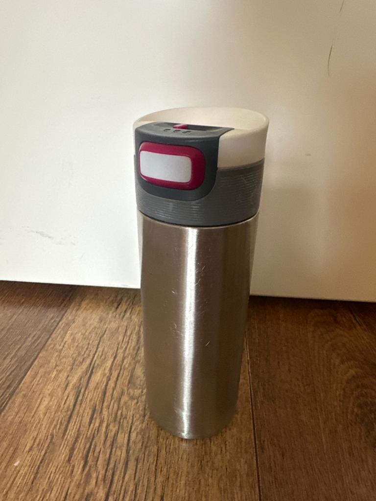 Kambukka Isolatiefles 500 ml, Gebruikt, Zilver, Ophalen of Verzenden, Metaal
