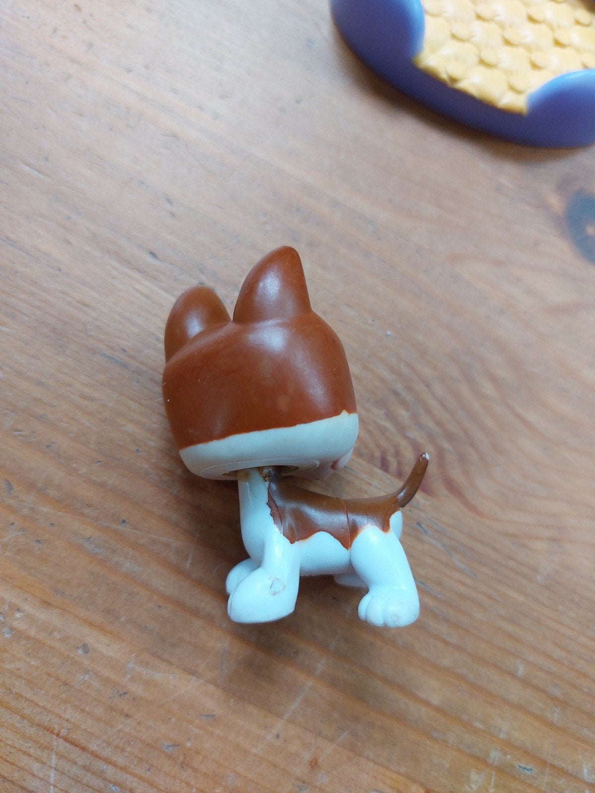Littlest pet shop hond bull terrier met mandje, Ophalen of Verzenden