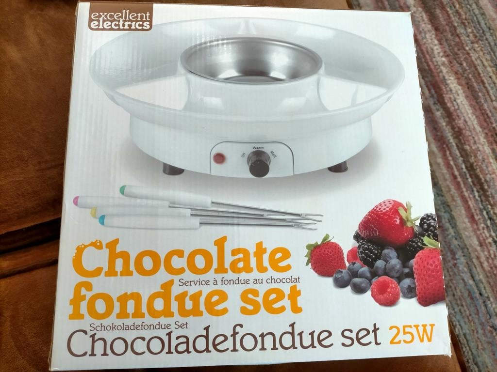 Nieuwe Chocolade Fondue Set - Perfect voor Pasen!, Ophalen of Verzenden, Nieuw, 4 t/m 7 personen