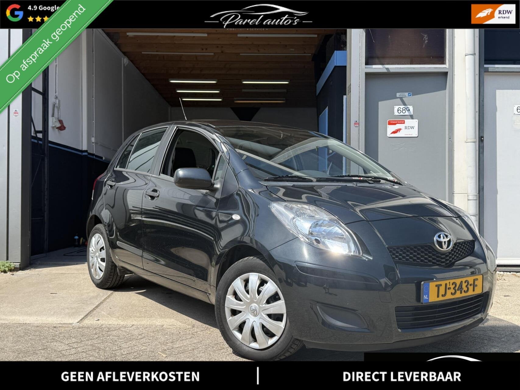Toyota Yaris 1.0 VVTi Cool|APK|5Deuren|Elek. Ramen, Auto's, Voorwielaandrijving, Zwart, 960 kg, Bedrijf