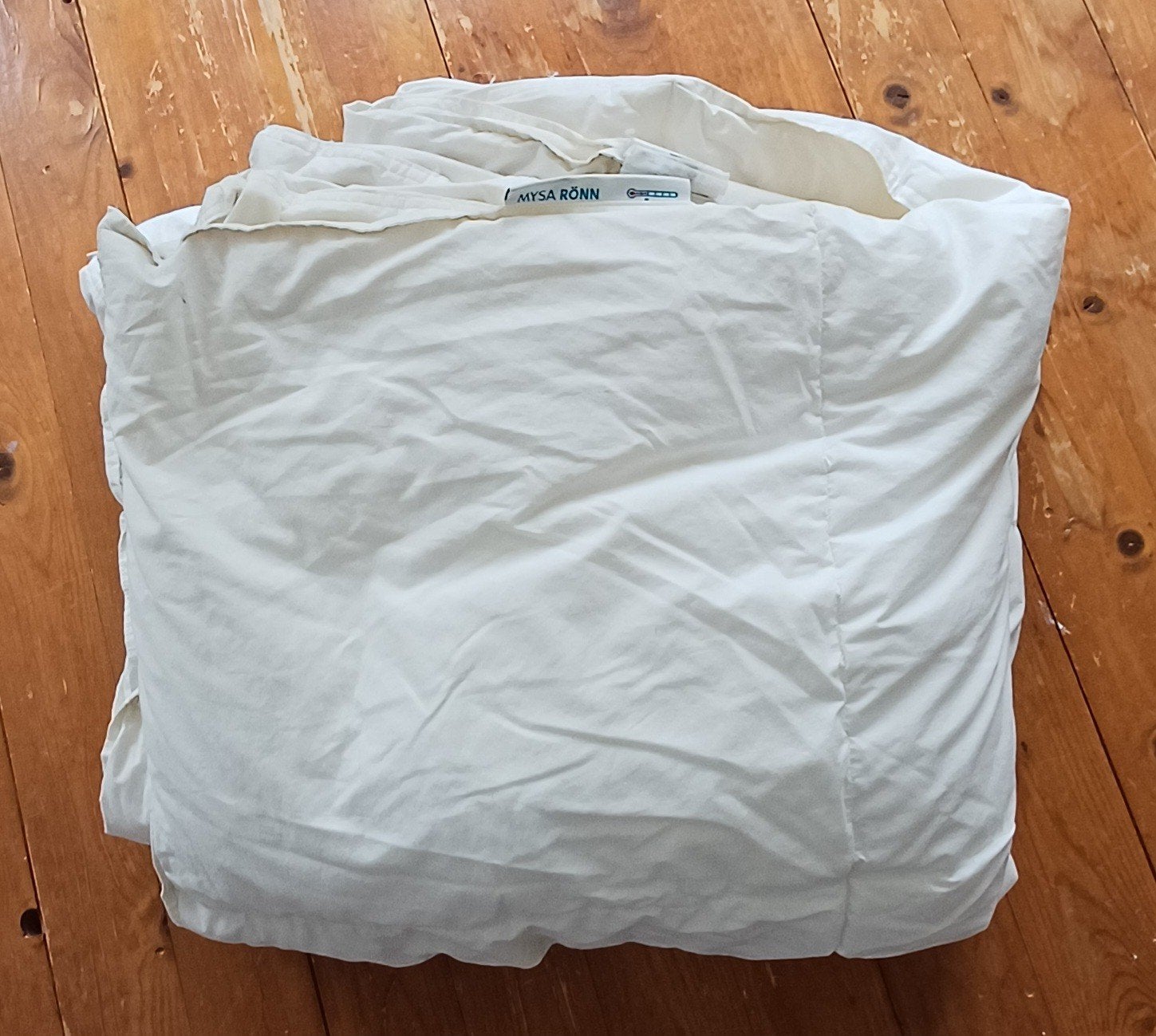 Dekbed, Ikea Mysa Ronn, 200x200cm, Gebruikt, Wit, Tweepersoons, Ophalen of Verzenden