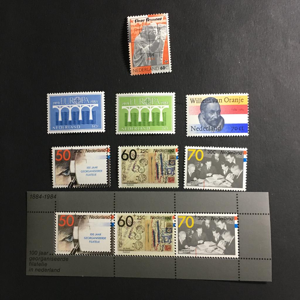 i102-1306pf Nederland 1984 NVPH 1306 tm 1313 Posfris, Ophalen of Verzenden, Na 1940, Postfris