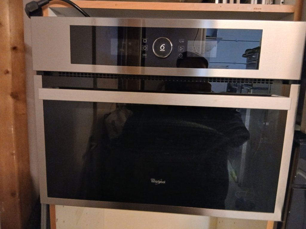 Combioven Whirlpool inbouw met magnetron functie  46bij59, Ophalen, 45 tot 50 cm, Whirlpool, Inbouw