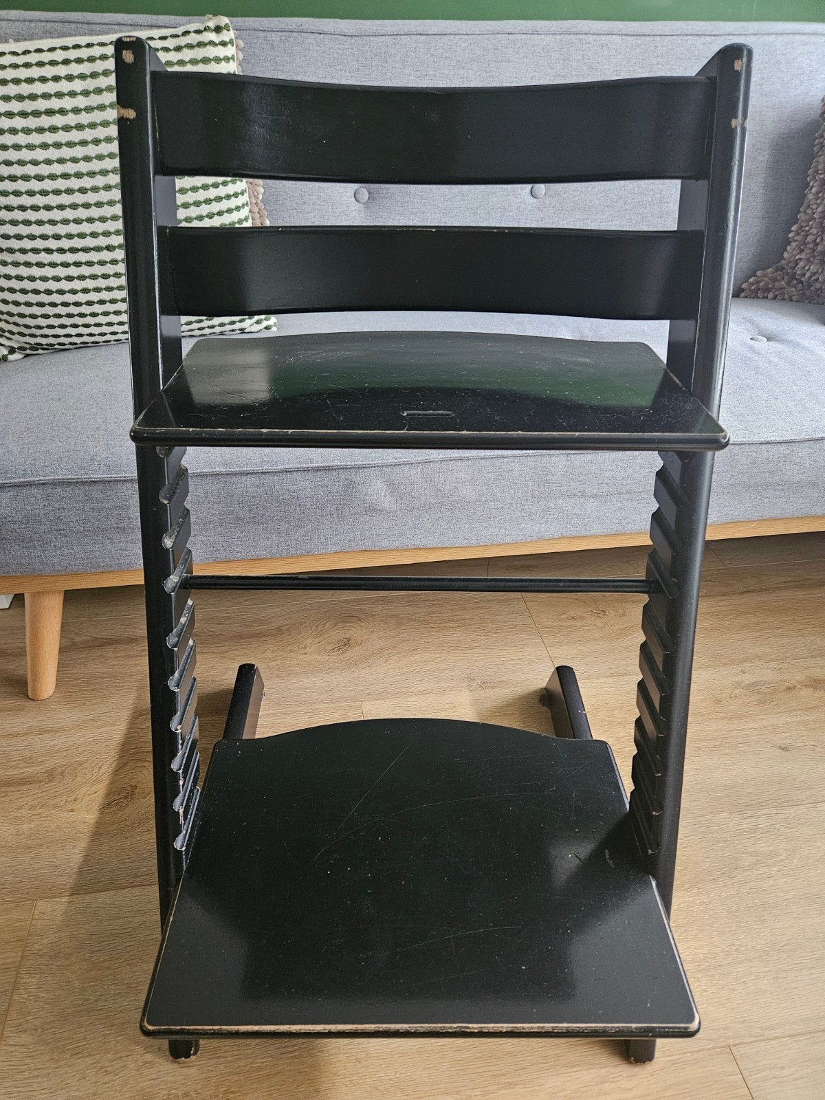 Zwarte meegroeistoel, verstelbaar, Kinderen en Baby's, Kinderstoelen, Ophalen, Gebruikt, Meegroeistoel