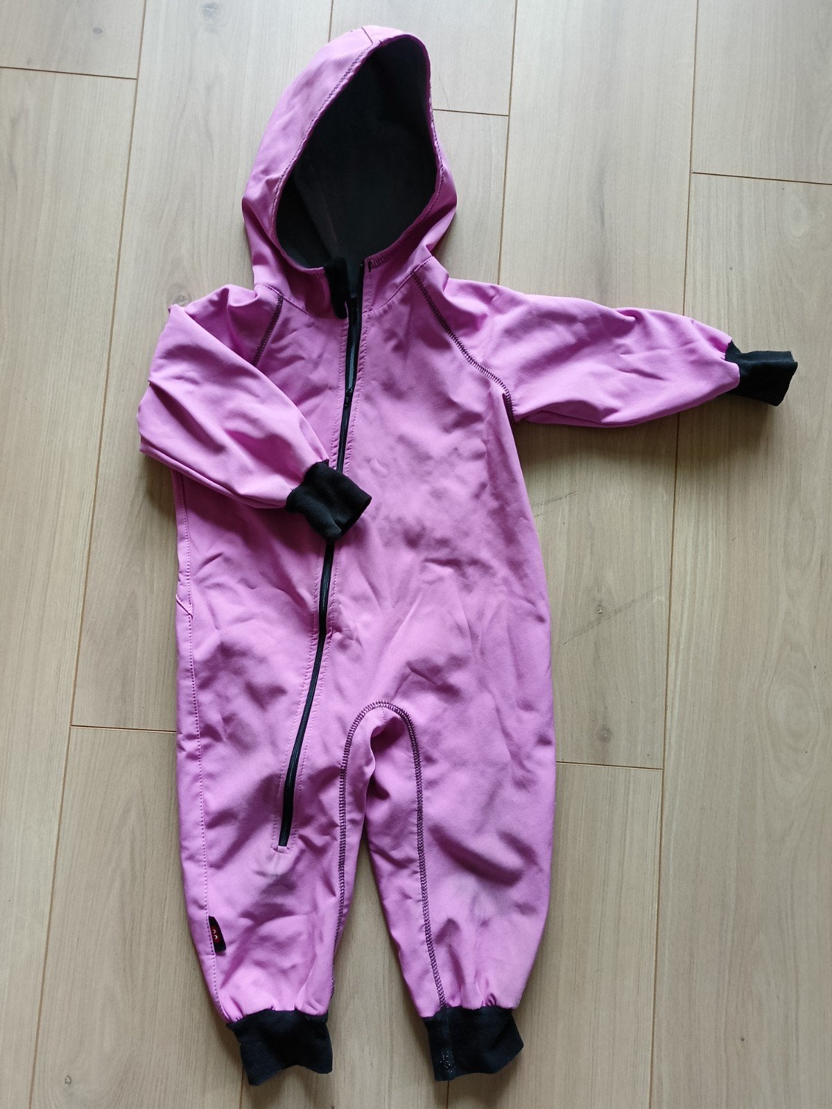Ielm softshell pak maat 92 - Roze met capuchon, Kinderen en Baby's, Ophalen of Verzenden, Gebruikt, Ielm, Meisje