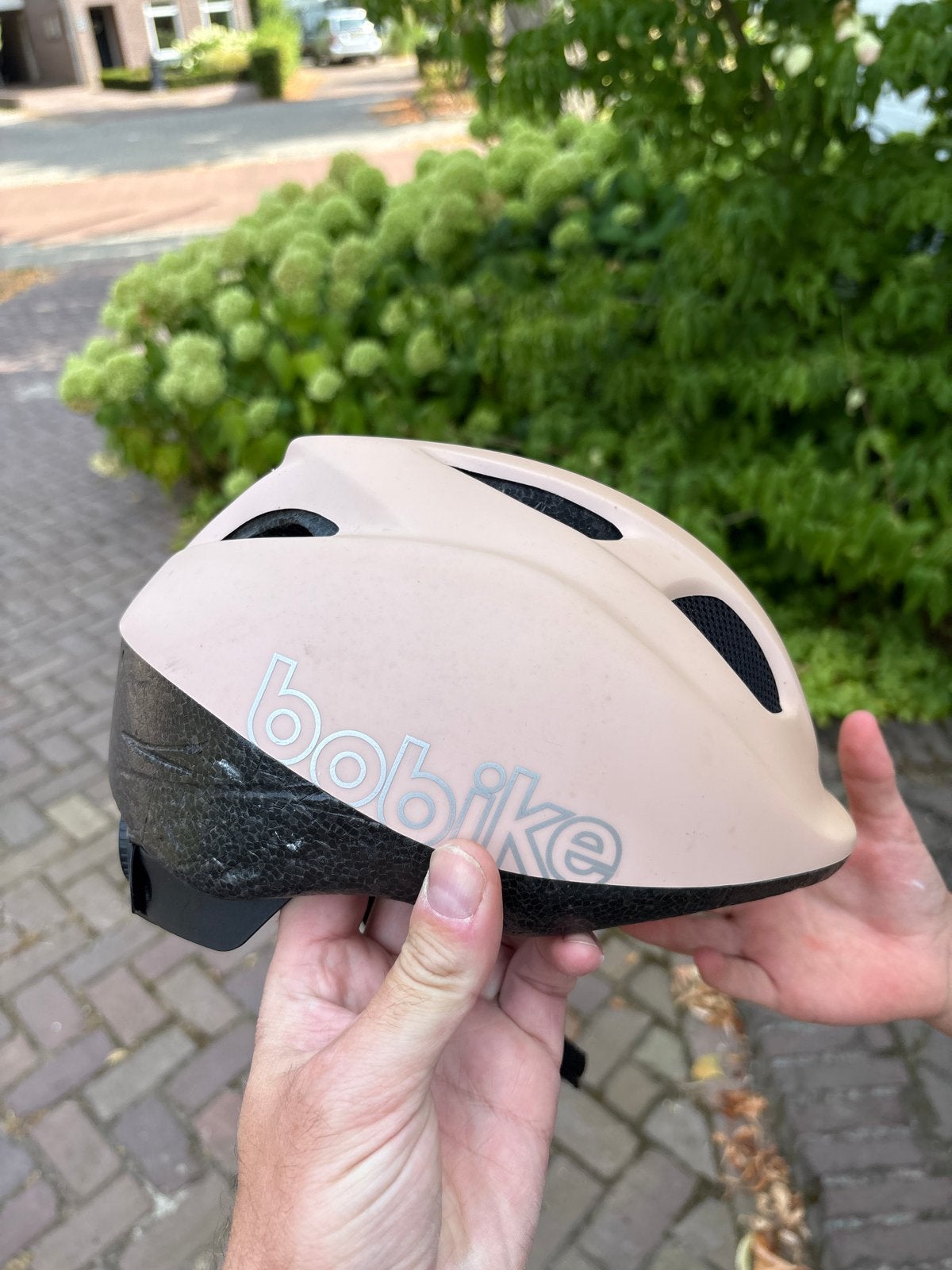 Bobike fietshelm - Roze - maat 46-53 cm. Zo goed als nieuw, Verzenden, Gebruikt, XS, Jongen of Meisje
