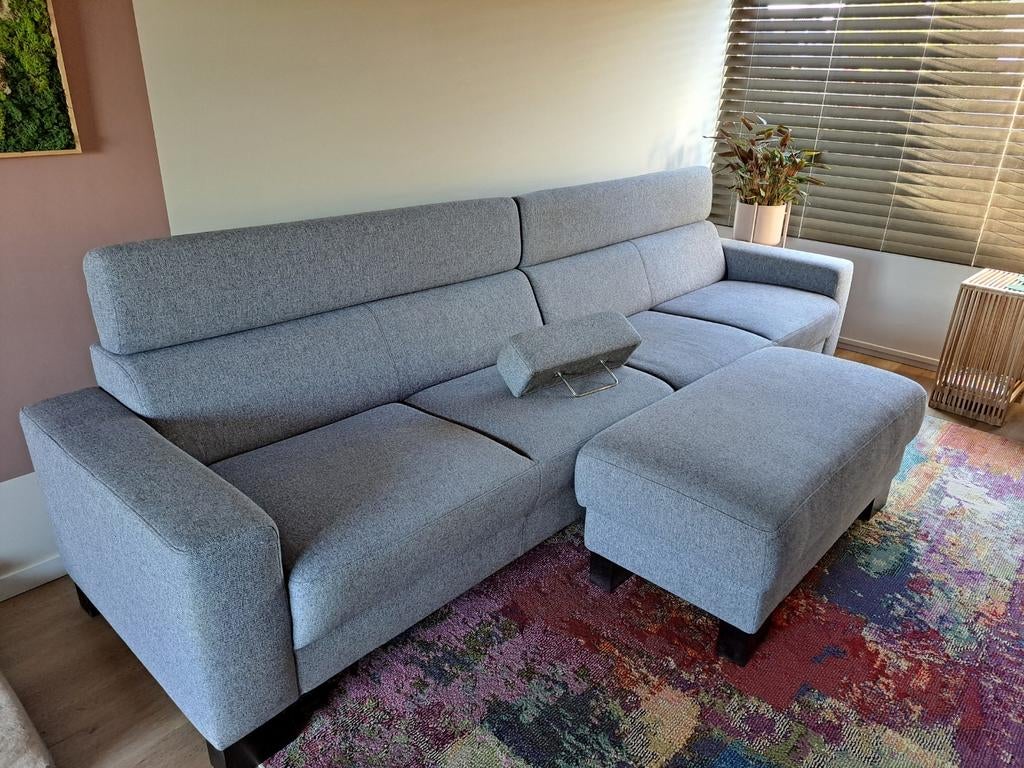 GRATIS 4 zits bank met hocker merk Pronto, Ophalen, Gebruikt, 300 cm of meer, 75 tot 100 cm