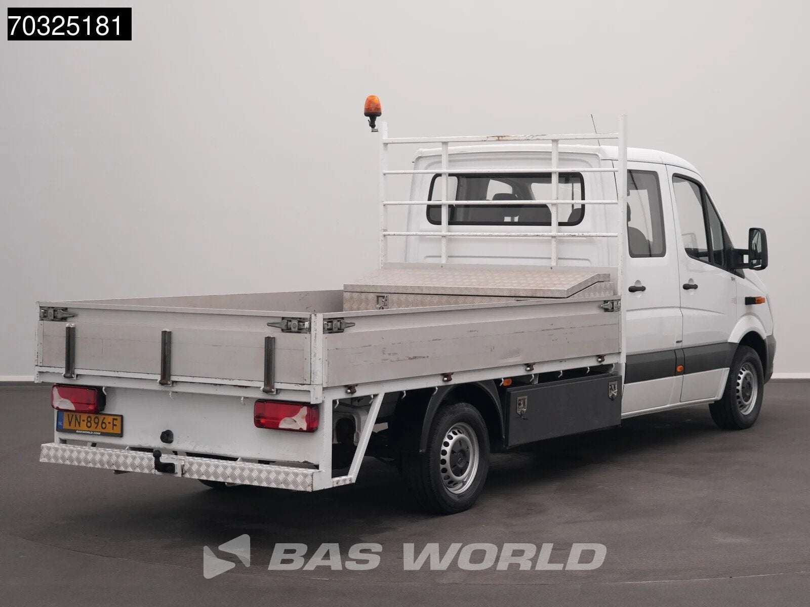 Mercedes Sprinter 413 CDI Euro6 Dubbel Cabine Open Laadbak T, Auto's, Stof, Euro 6, 4 cilinders, 129 pk