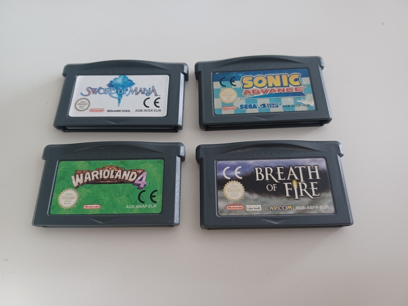 Sword Of Mana, Sonic Advance, Warioland 4, Breath Of Fire, Avontuur en Actie, Gebruikt, 1 speler, Ophalen of Verzenden
