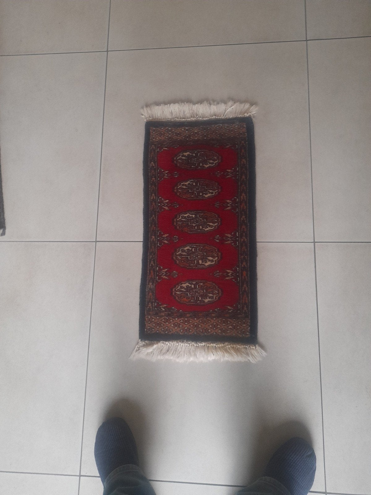 Pers, 100 tot 150 cm, Blauw, Zo goed als nieuw, Rechthoekig