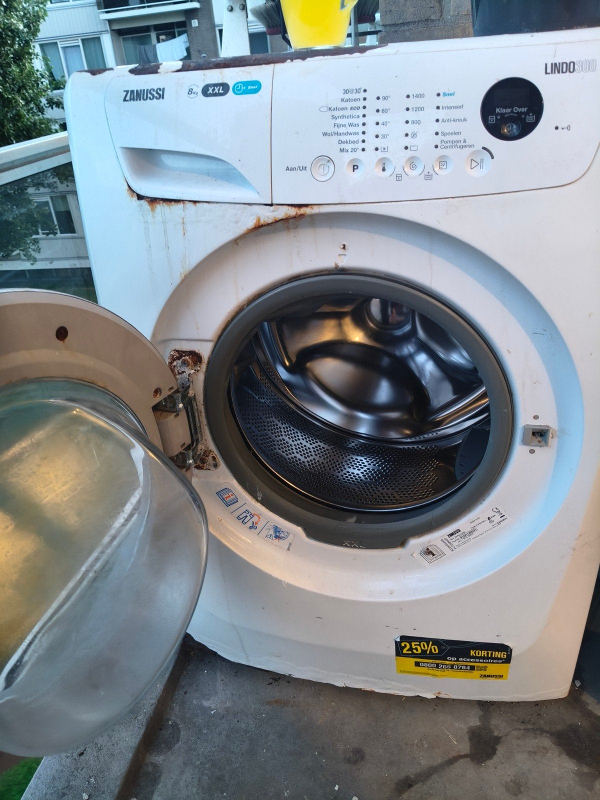 Gratis Zanussi Lindo 300 Wasmachine - Werkt nog, wel oud, Witgoed en Apparatuur, Wasmachines, 1200 tot 1600 toeren, Gebruikt, 8 tot 10 kg