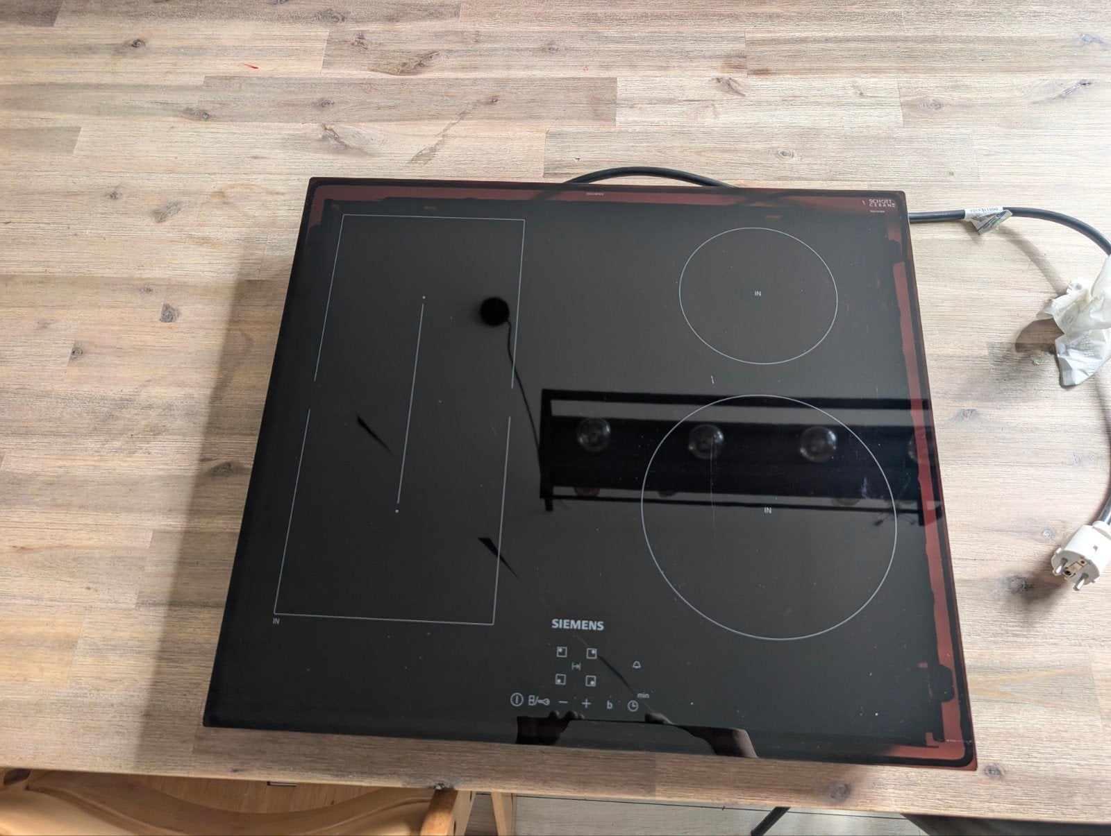 Siemens Inductiekookplaat - Zo goed als nieuw, Ophalen, 4 kookzones, Zo goed als nieuw, Inbouw