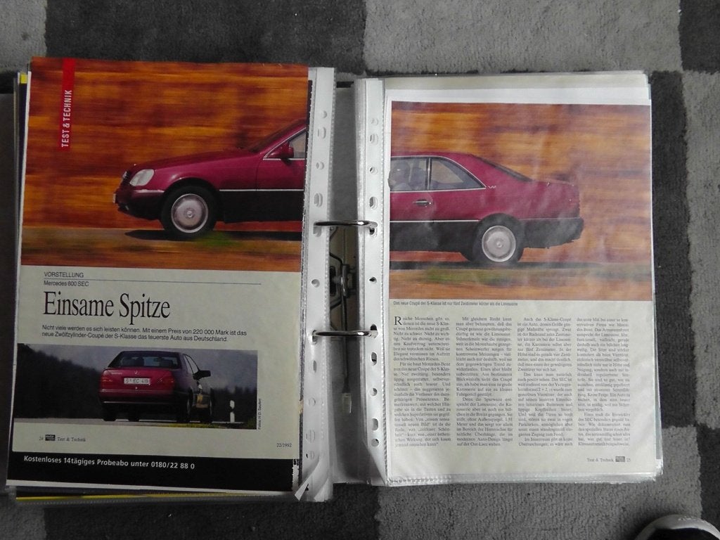 Mercedes 500 of 600 SEC C140 ? eerst 10x autotest lezen, Boeken, Ophalen, Gelezen, Mercedes