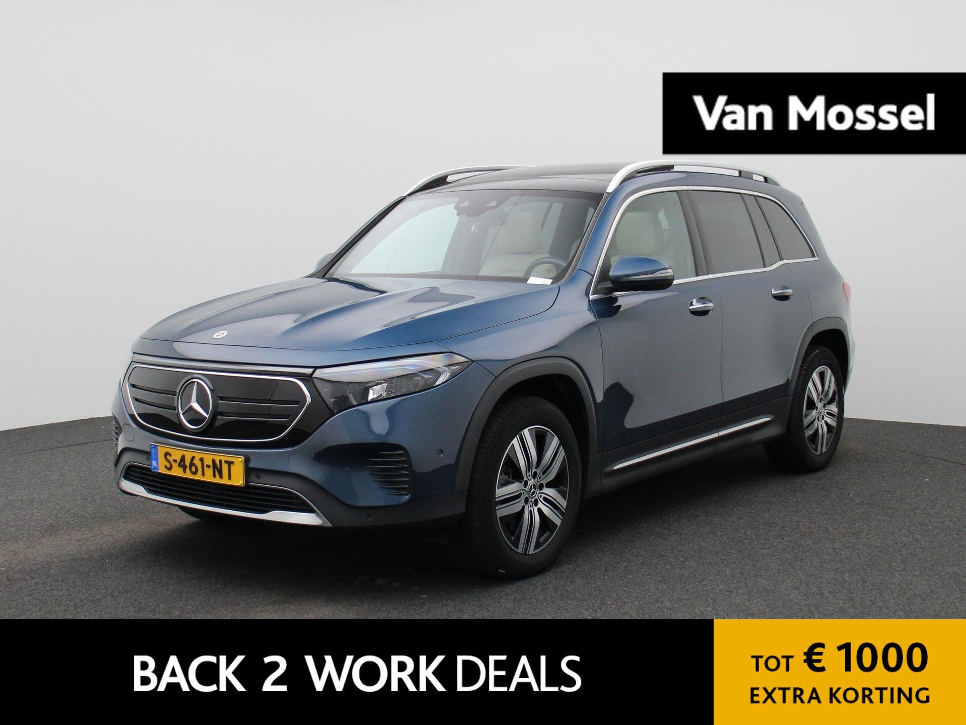 Mercedes-Benz EQB 250 Luxury Line 7p. 67 kWh | Apple Carplay, Auto's, 12 maanden, Gebruikt, 190 pk, Blauw