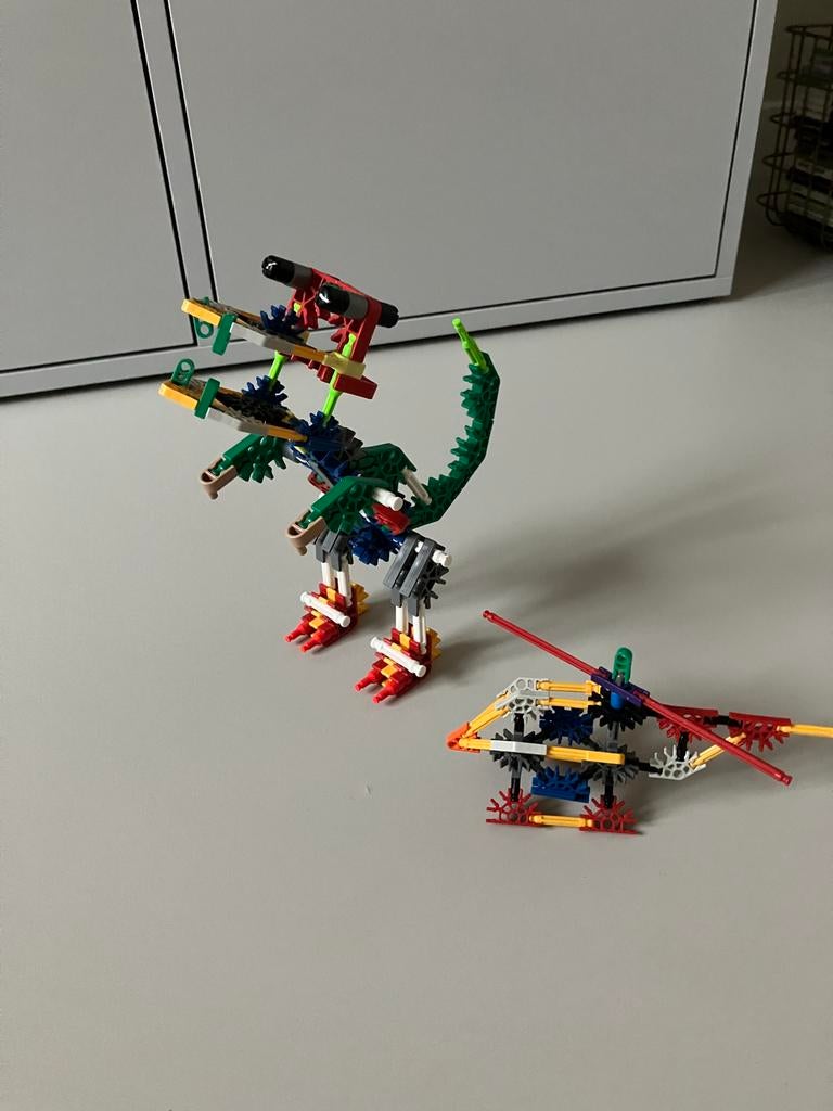 K'nex Dinosaurus en Helikopter Bouwset, Ophalen of Verzenden, Zo goed als nieuw, K'nex