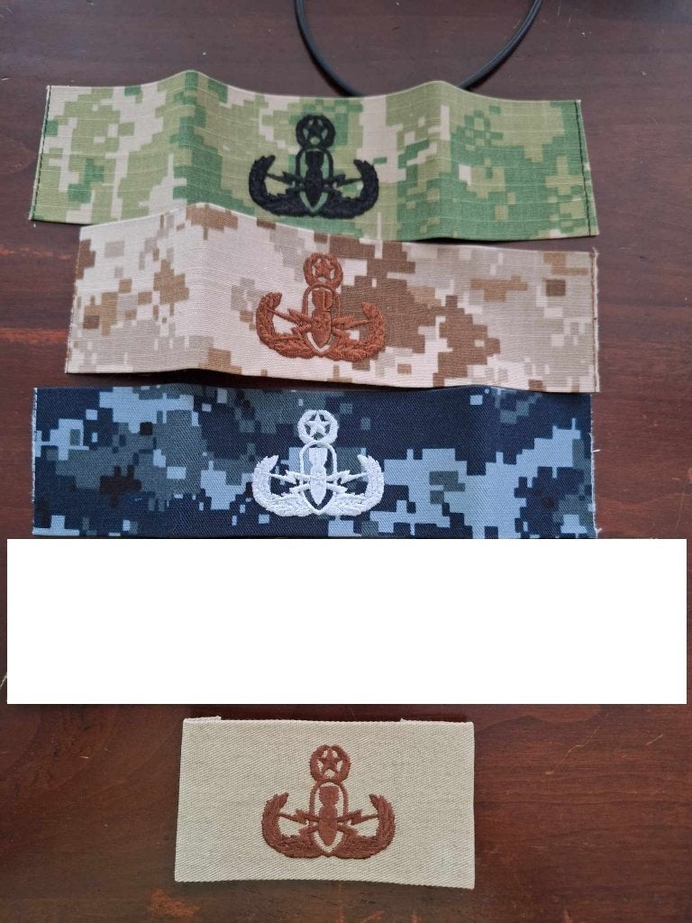 us navy EOD patches, Ophalen of Verzenden, Marine, Amerika, Embleem of Badge