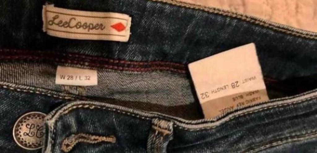 Lee Cooper jeans maat 28 .. 32 lengte in nieuwe staat, Ophalen of Verzenden, Zo goed als nieuw, Blauw, W28 - W29 (confectie 36)