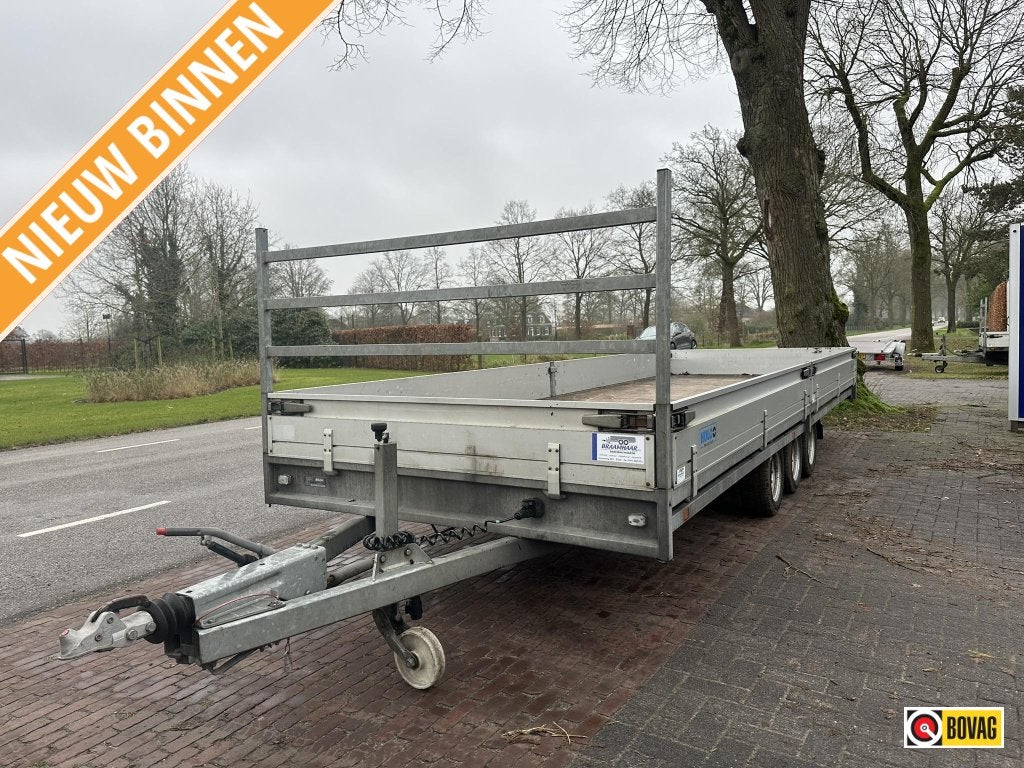 Hulco Medax-3 Tridem plateauwagen 3.500kg 611x203cm 5.250,-