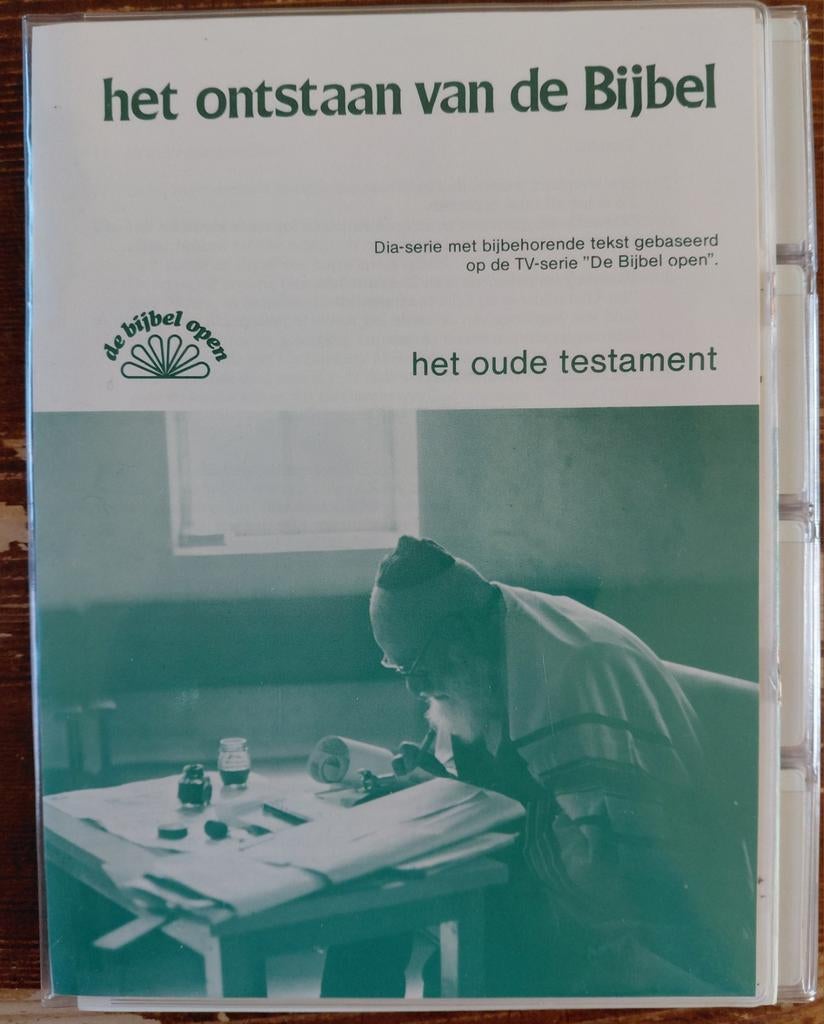 Dia-Serie het ontstaan van de Bijbel, en de Tabernakel, Ophalen of Verzenden, Nieuw