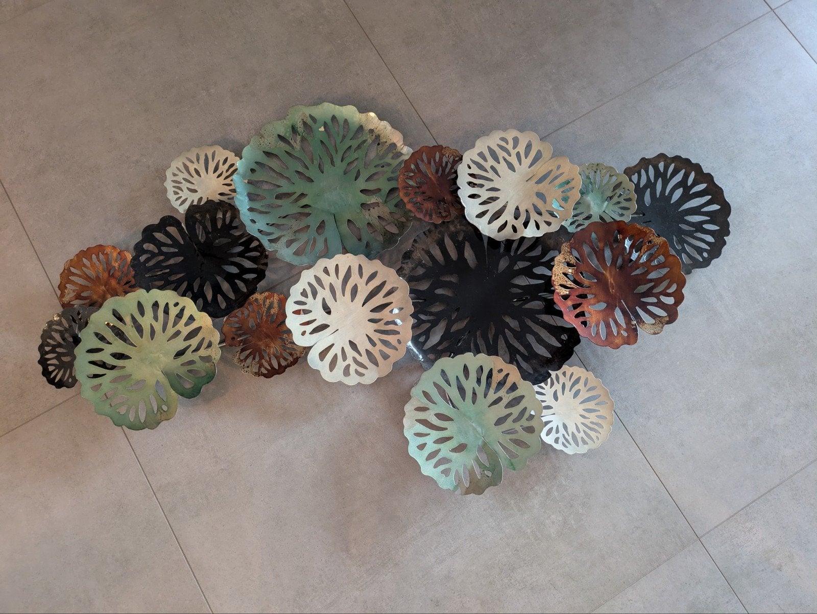 Metalen wanddecoratie, Ophalen, Metaal, 140 cm, 80 cm