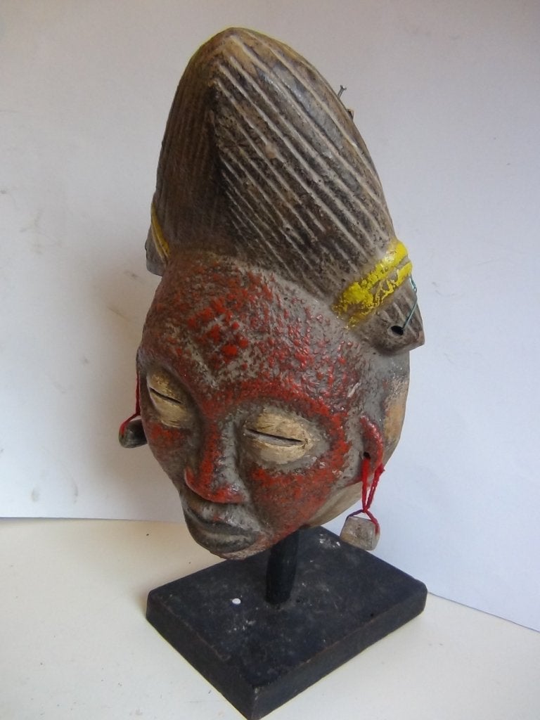 AFRIKAANS  TRADITIONEEL  MASKER 30CN, Ophalen of Verzenden