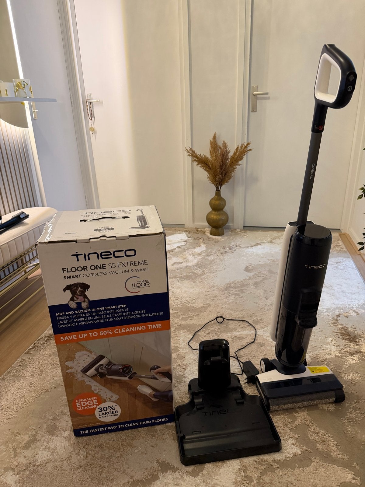 Tineco Floor One S5 Extreme Elektrische Dweil - Zo goed als, Ophalen, Overige merken, Draadloos, Zo goed als nieuw