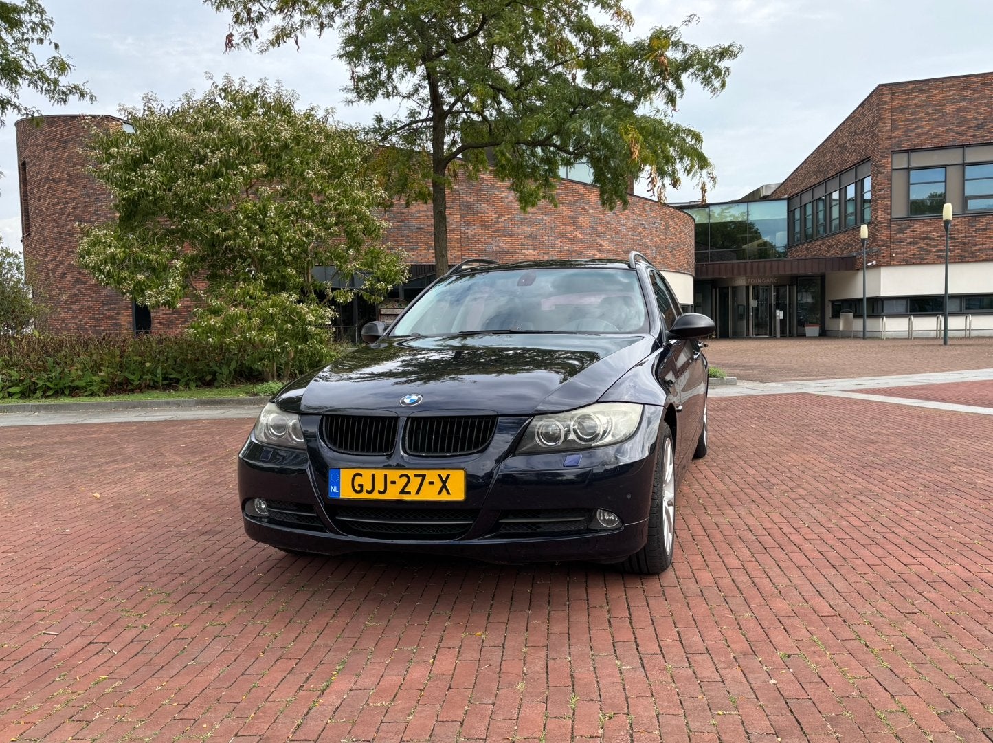 BMW 3-Serie 3.0 I 325i Touring High Executive AUT 2008 (E91), Auto's, Traction-control, Zwart, Blauw, 2996 cc