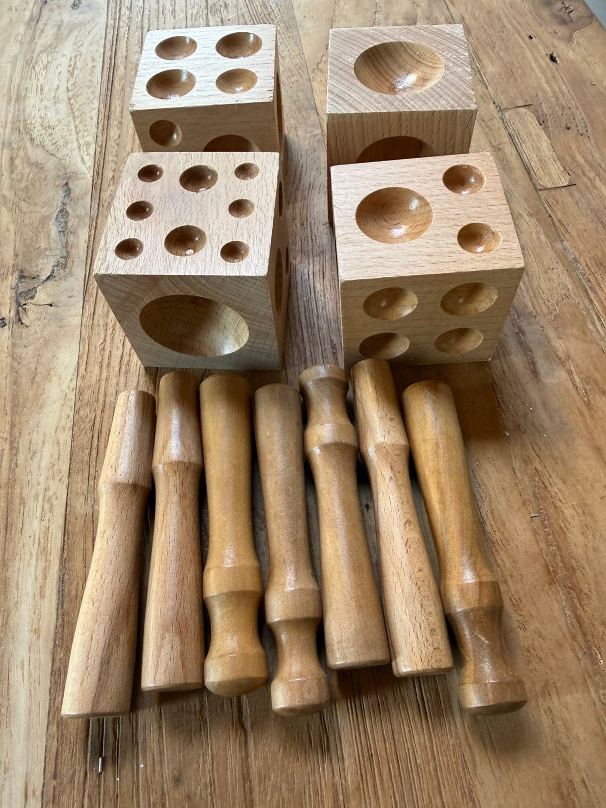 Nieuw dappingblok met 2 sticks, edelsmeden, zilver en goud, Ophalen of Verzenden, Nieuw